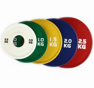Rubber Coated Bumper Weight Plates Fractional Set