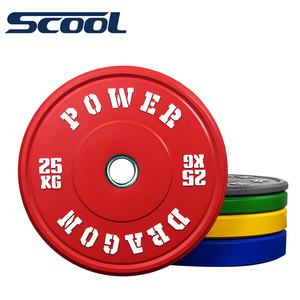 Weight Barbell Plate Fitness Gym Bumper Plates Rubber Weightlifting Plates