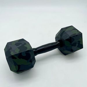 Fitness PVC TPE Hex-shaped Rubber-coated Dumbbells