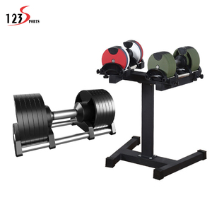 Wholesale Free Weight Round Workout 32Kg Adjustable Dumbbells