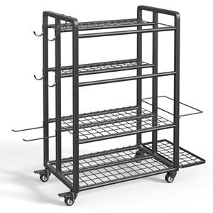 Dumbbell Yoga Mat Storage Home Gym Equipment Storage Rack Removable Shelf with Hook